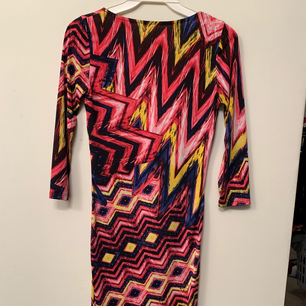 Multicolor Bodycon Dress - Picture 3 of 3